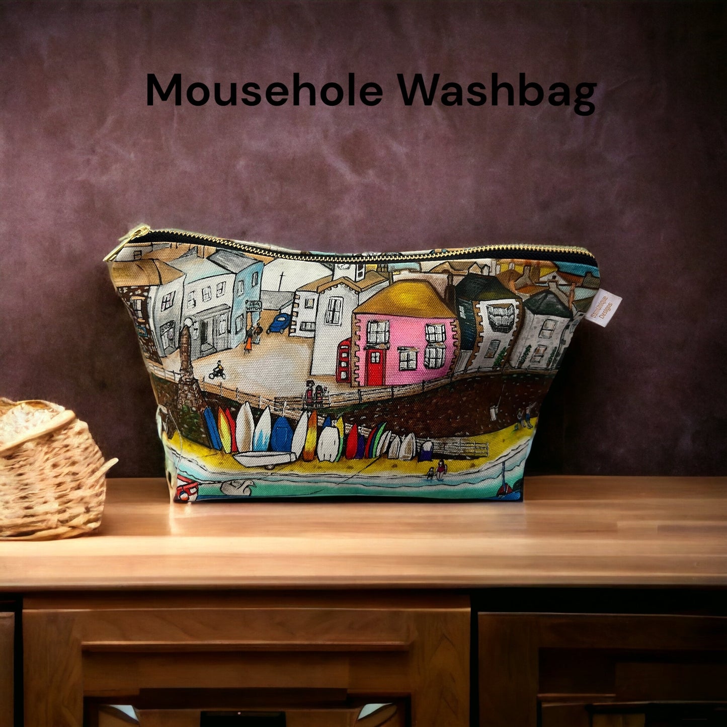 Mousehole Harbour Washbag