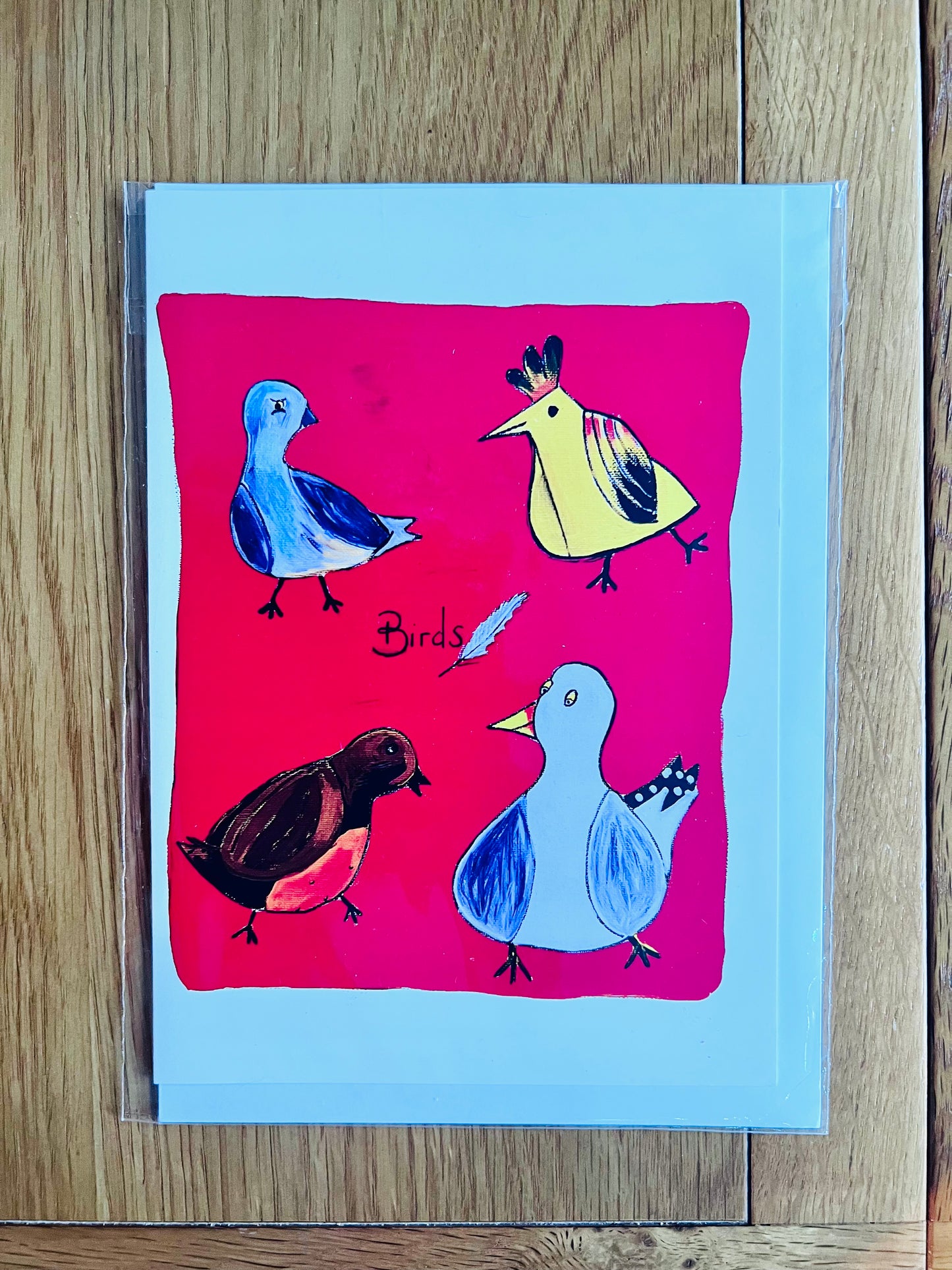 Chirpy Birds A5Art Card