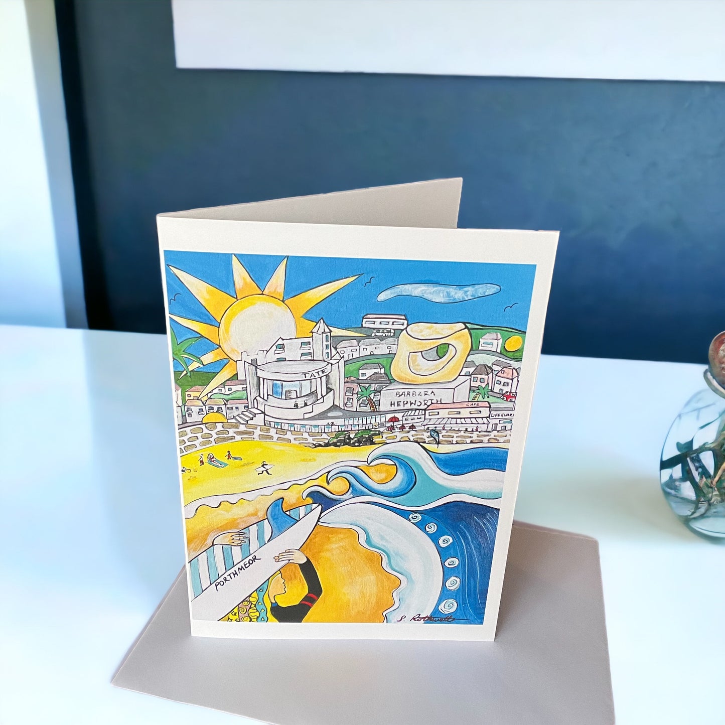 Porthmeor St.Ives A5 Greeting Card