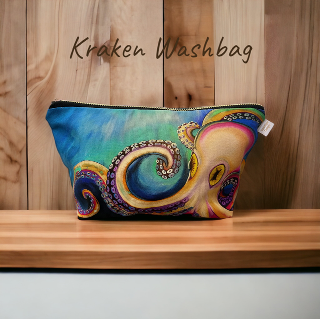 Kraken Makeup Bag/