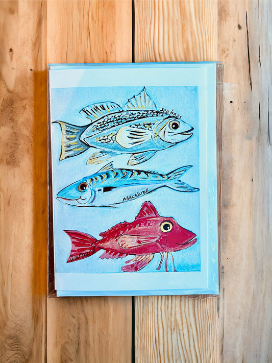 A5 Fish Art Card