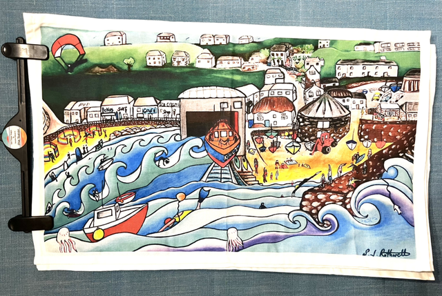 Sennen Harbour Tea Towel